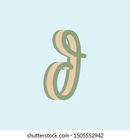 Creative vintage letter D logo icon for business, beautique, beauty salon and more brands.