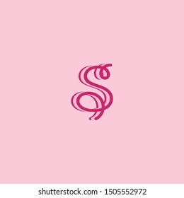 Creative vintage letter S logo icon for business, beautique, beauty salon and more brands.