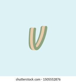 Creative vintage letter V logo icon for business, beautique, beauty salon and more brands.