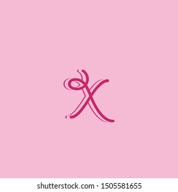 Creative vintage letter X logo icon for business, beautique, beauty salon and more brands.