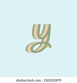 Creative vintage letter Y logo icon for business, beautique, beauty salon and more brands.