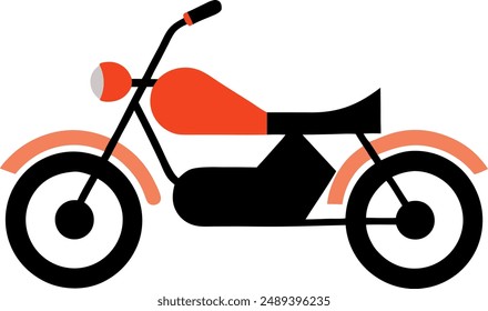 Creative Vintage Motor Bike Vector, Motor Biking Icon, Motorcyclist vector design, Road rider vector design