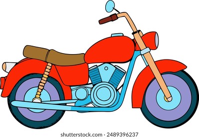 Creative Vintage Motor Bike Vector, Motor Biking Icon, Motorcyclist vector design, Road rider vector design