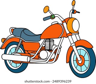 Creative Vintage Motor Bike Vector, Motor Biking Icon, Motorcyclist vector design, Road rider vector design