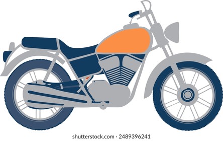 Creative Vintage Motor Bike Vector, Motor Biking Icon, Motorcyclist vector design, Road rider vector design