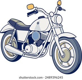 Creative Vintage Motor Bike Vector, Motor Biking Icon, Motorcyclist vector design, Road rider vector design