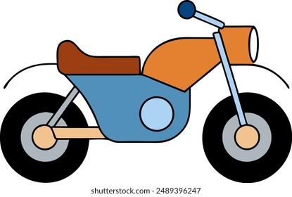 Creative Vintage Motor Bike Vector, Motor Biking Icon, Motorcyclist vector design, Road rider vector design