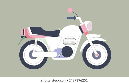 Creative Vintage Motor Bike Vector, Motor Biking Icon, Motorcyclist vector design, Road rider vector design