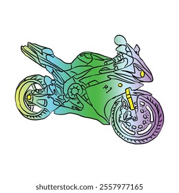 Creative Vintage Motor Bike Vector, Motor Biking Icon, Motorcyclist vector design