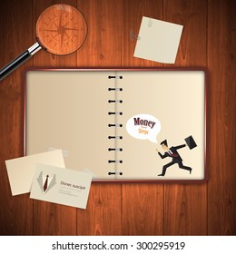 Creative Vintage Style Website Template Design Vector EPS 10