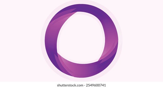 Vorlage für kreatives violettes kreisförmiges Logo-Design. Vektorgrafik