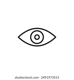 Creative vision logo sign vector outline