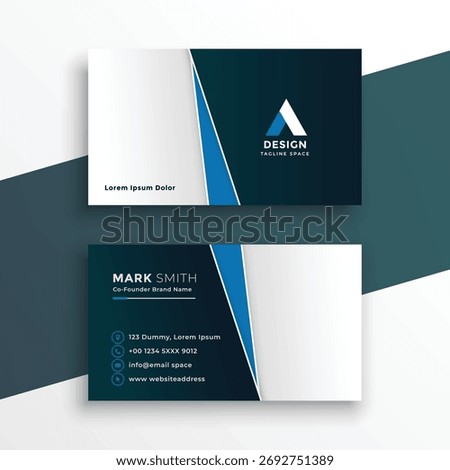 creative visit card design modern template design