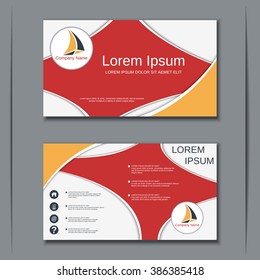 Creative visiting card template. Badge, sticker, coupon, voucher, label abstract vector design