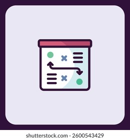 Creative visual representation of strategic planning and project roadmap