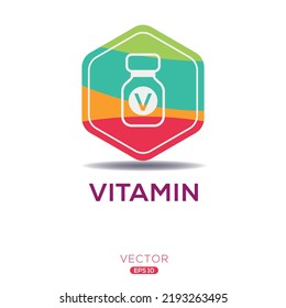 Creative (Vitamin) Icon, Vector sign.