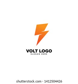 Creative Volt Logo Design Vector