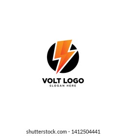Creative Volt Logo Design Vector