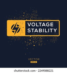 Creative (Voltage Stability) Icon, Vector sign.