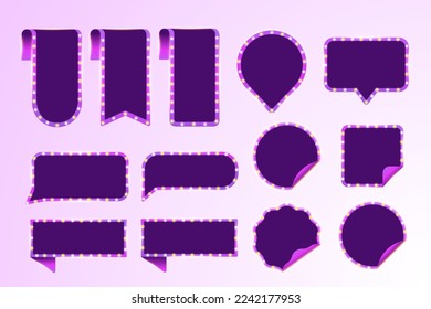 creative voucher coupon sale label collection