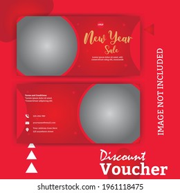 Creative Voucher Design template Vector Gift Card