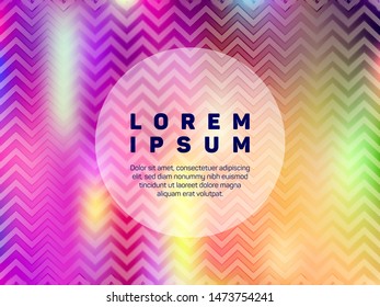 Creative voucher geometric holographic vector background. Abstract wallpaper with holo texture. Opalescence abstract geometric template for voucher design.