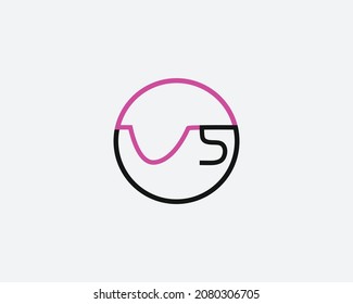 Creative VS Letter Logo Template Vector Design