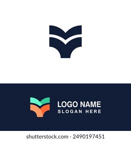 Creative VV logo template for hotel sign or others.