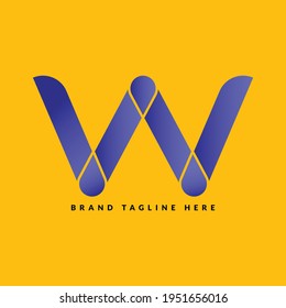 Creative W Brand Vector Modern Logo