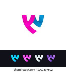 Creative W Business Logo Design Vector - W Modern Company Logo Design Template - W Letter Logo Design