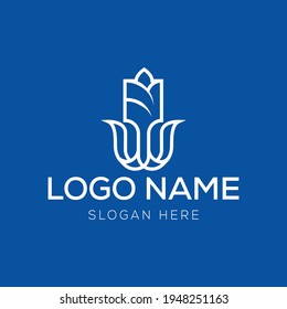Creative W flower logo design concept suitable for company logo, print, digital, icon, apps, and other marketing material purpose
