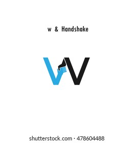 Creative W- letter icon abstract logo design vector template.Business offer,partnership icon.Corporate business and industrial logotype symbol.Vector illustration