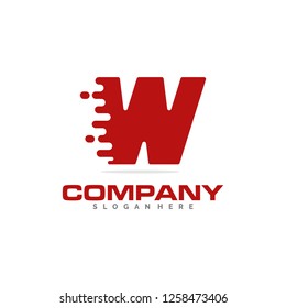 creative W letter logo template, fashion logo, icon and vector