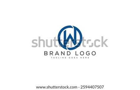 Creative w logo for Branding  and Startups.