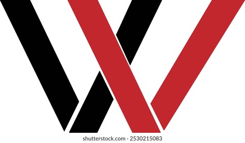 Diseño creativo del logotipo de W. Plantilla moderna del logotipo de WX. Descarga Libre de regalías de los Vectores del logotipo de TU. Letras XW logo Vectores. Diseño de icono WX. Monograma XW