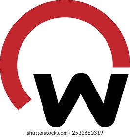 Diseño creativo del logotipo de W. Vectores del logotipo de la OMS. Vectores sencillos del logotipo de OW o de W. 