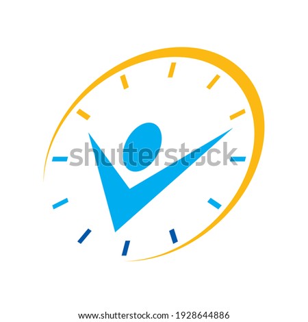 Creative wake-up icon logo design. Hurry-up icon isolated on white background Morning wake-up trendy illustration. Wake up and hurry up flat style icon isolated on white background vector illustration