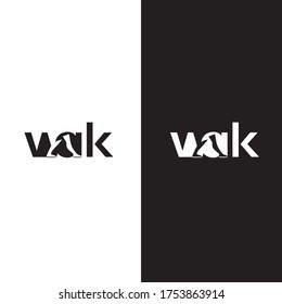 creative Walk Logo design , minimalist Foot Logo, typography logo