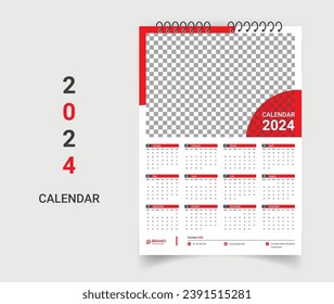 Diseño de plantillas de calendario de pared creativa