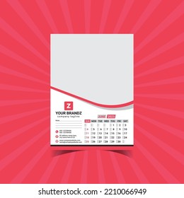 Creative Wall Calender Design 2023