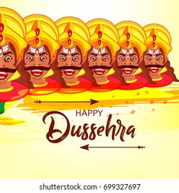 Creative Wallpaper design for Happy Dusshera , Vector Illustration of Vijay Dasmi festival