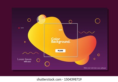 Creative wallpaper design. Modern background trendy gradient shape composition eps10-Vector