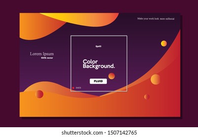 Creative wallpaper design. Modern background color. With purple background gradient composition eps10 -Vector