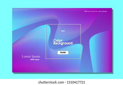 Creative wallpaper design. Trendy gradient composition. Futuristic design poster. Eps10 -Vector