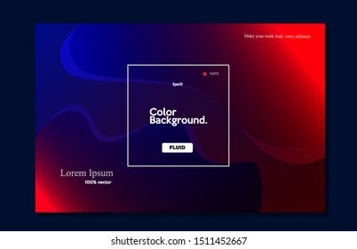Creative wallpaper design. Trendy gradient shape composition eps10 -Vector