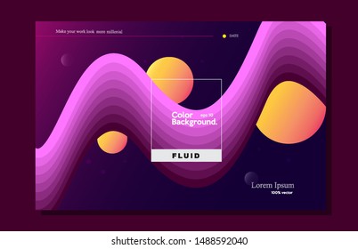 Creative wallpaper. Trendy fluid for wallpaper, banner, poster, background, cover book, landing page etc eps10 -vector