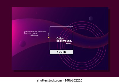 Creative wallpaper. Trendy gradient fluid eps10 -vector
