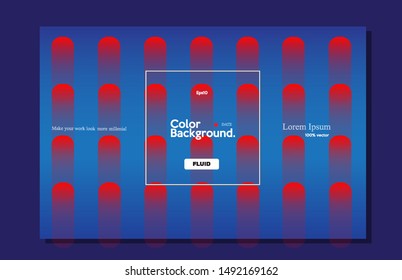 Creative wallpaper. Trendy red color shape composition for background, wallpaper, card, cover, landing page etc. eps10 -vector