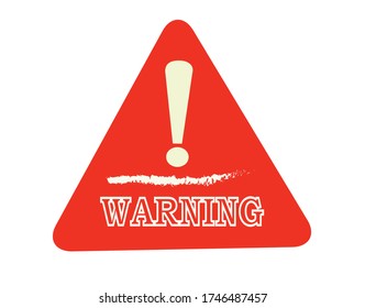 creative warning sign vector design. eps10