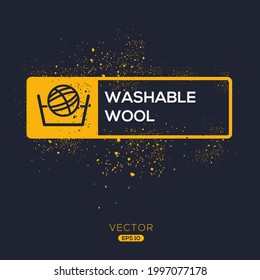 Creative (washable wool) Icon ,Vector sign.